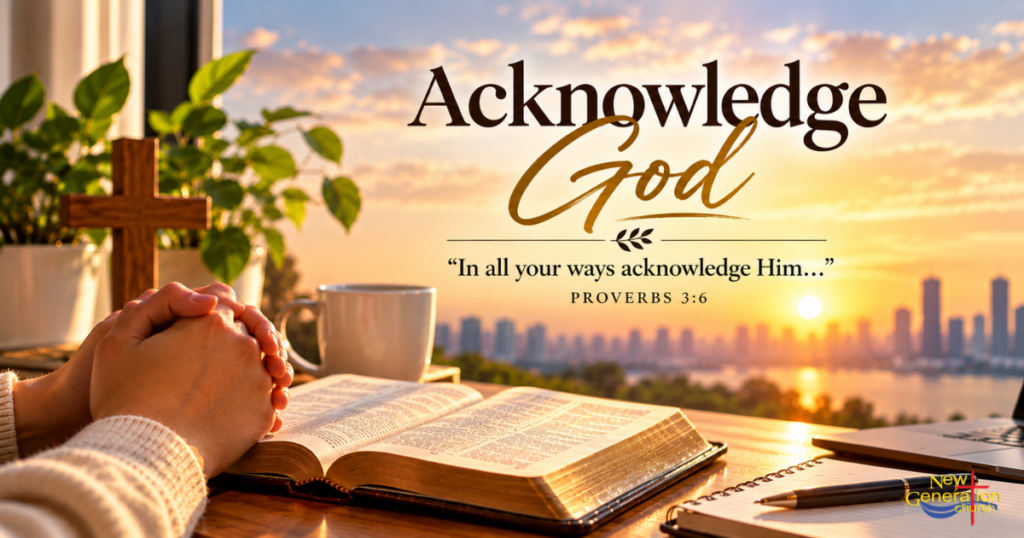 Acknowledge God