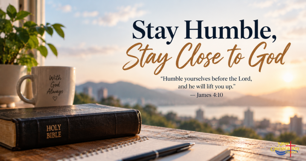 Stay Humble, Stay Close to God